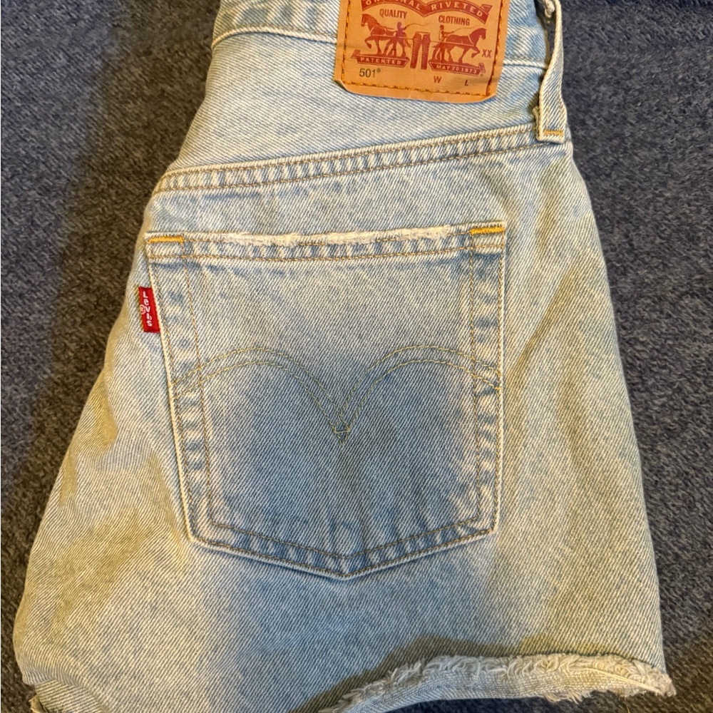Levi's Classic Light Blue Denim Shorts